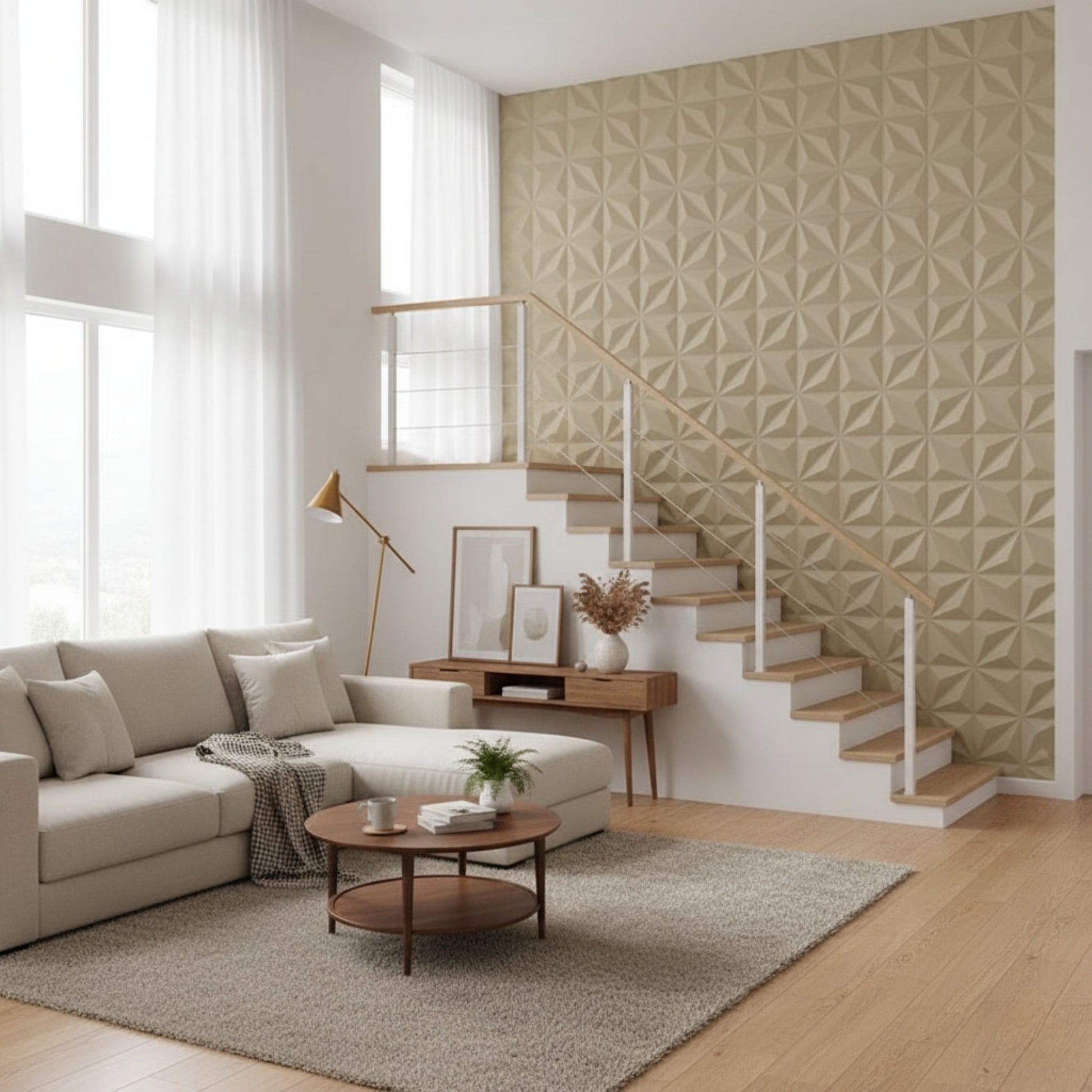 White Tail Crysal Design 3D Wall Panel View-2