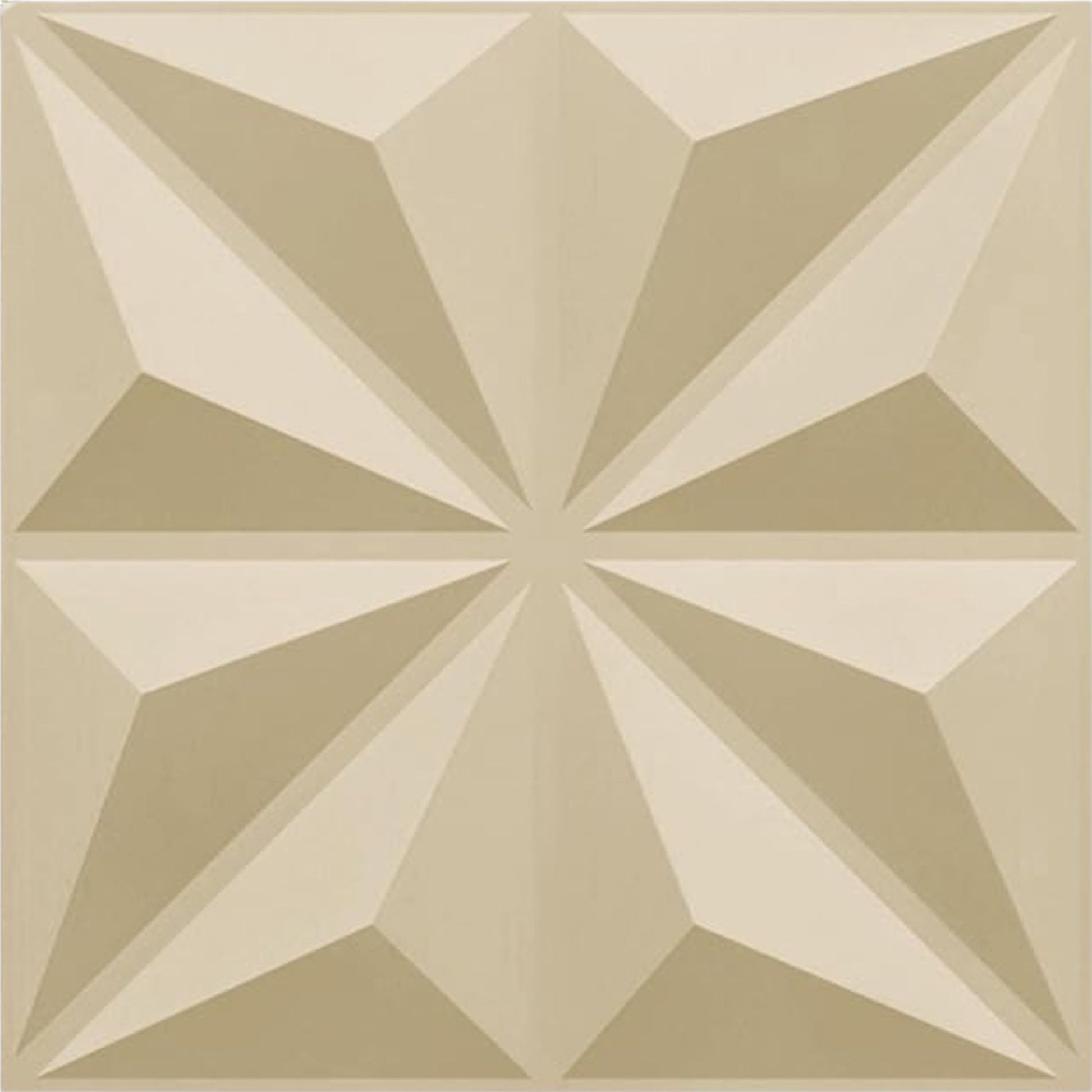 White Tail Crystal  Design 3D Wall Panel Front View