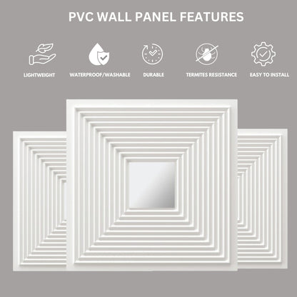 White - Silver Self Adhesive Panels Line Design