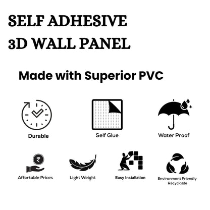 White Self Adhesive Panels Circle Design