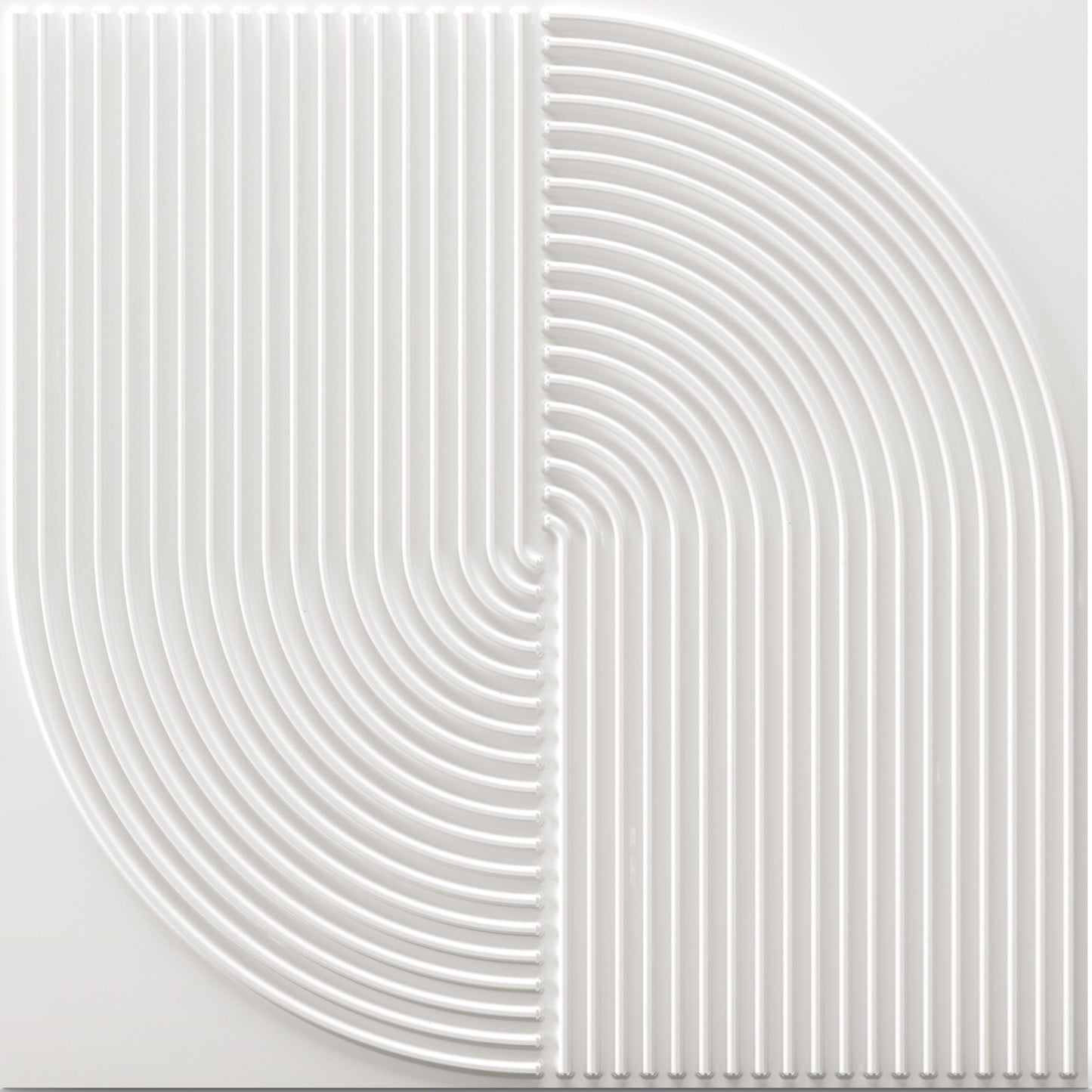 White Self Adhesive Panels Circle Design