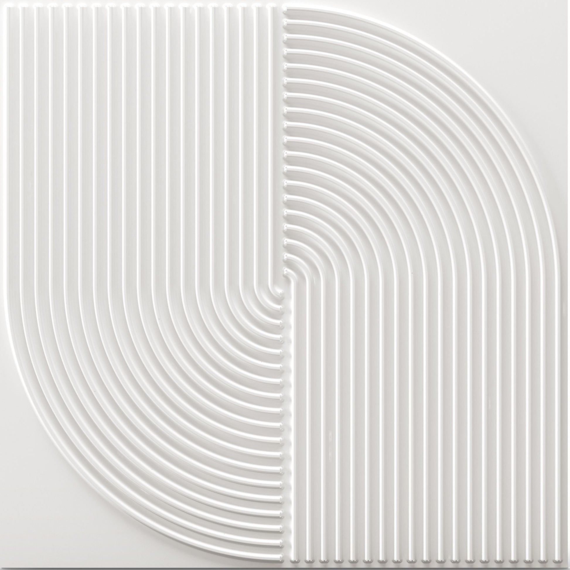 White Self Adhesive Panels Circle Design