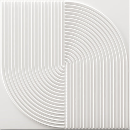 White Self Adhesive Panels Circle Design