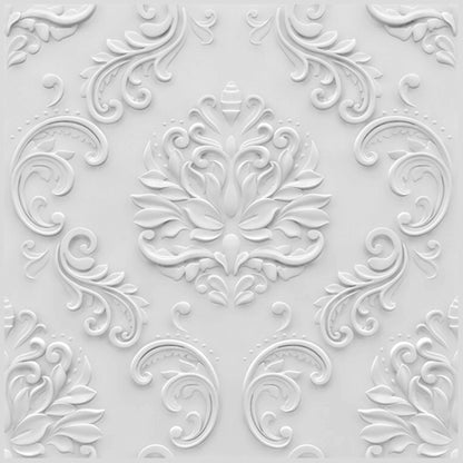 Classic White Self Adhesive Panels Damask Design
