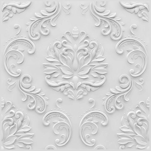 Classic White Self Adhesive Panels Damask Design
