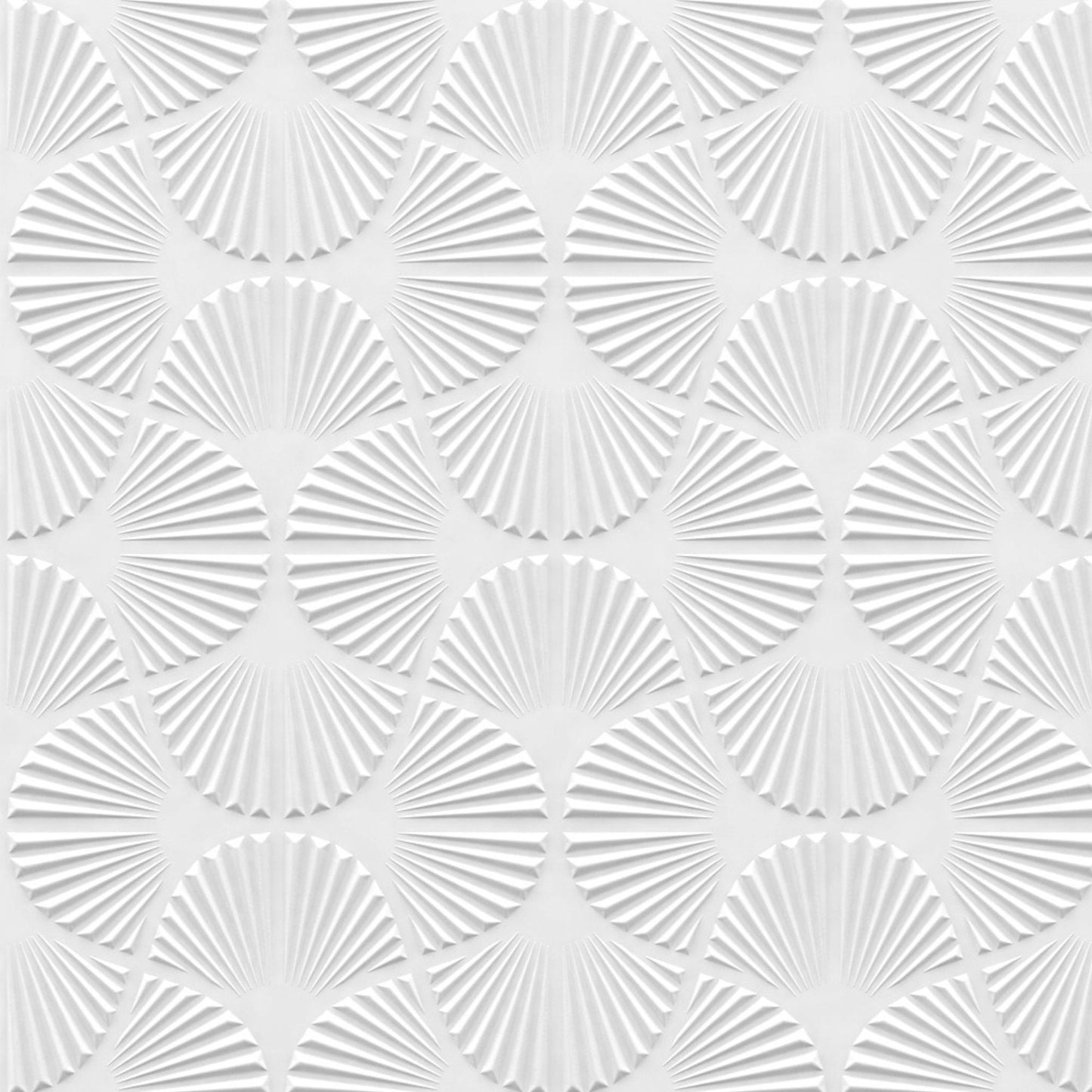 Classic White Self Adhesive Panels Hand Fan Design