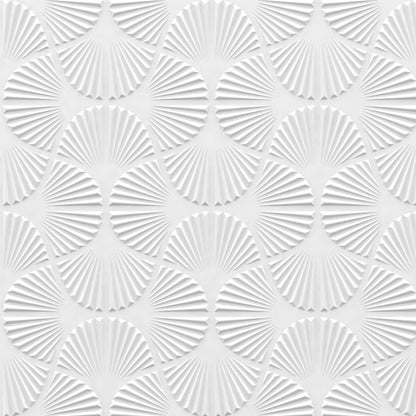 Classic White Self Adhesive Panels Hand Fan Design