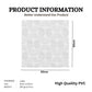 Classic White Self Adhesive Panels Hand Fan Design