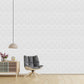 Classic White Self Adhesive Panels Hand Fan Design