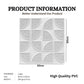3D Self Adhesive Wall Panel Quarter Circle Design- 50x50cm