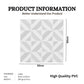 White Self Adhesive Panels triangle Design