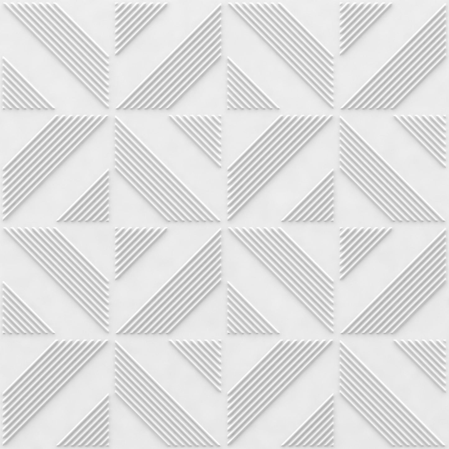 White Self Adhesive Panels triangle Design