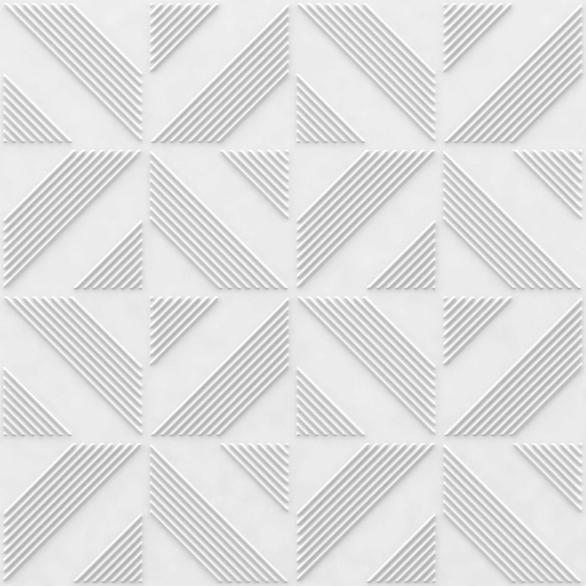 White Self Adhesive Panels triangle Design
