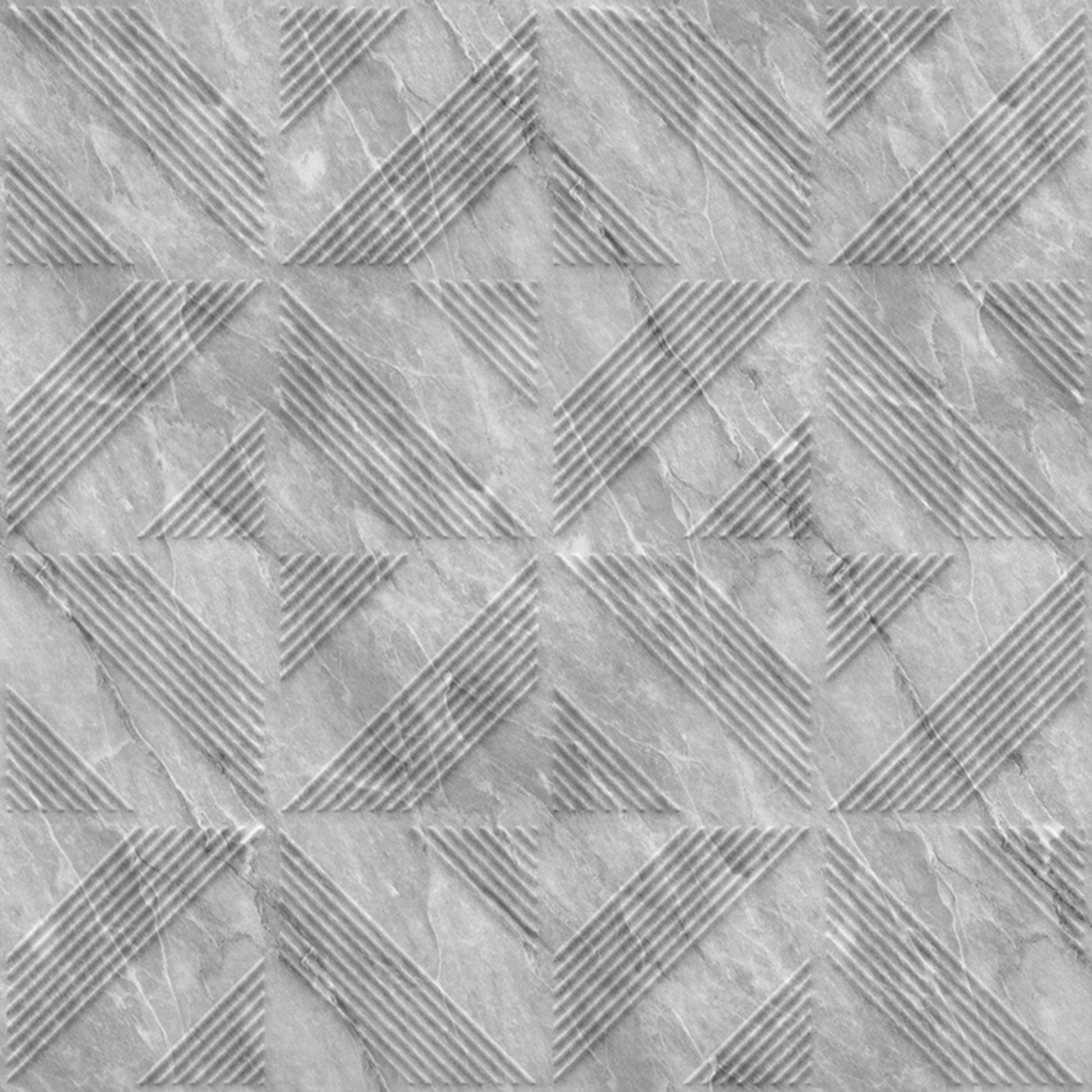White Marble Self Adhesive Panels triangle Design