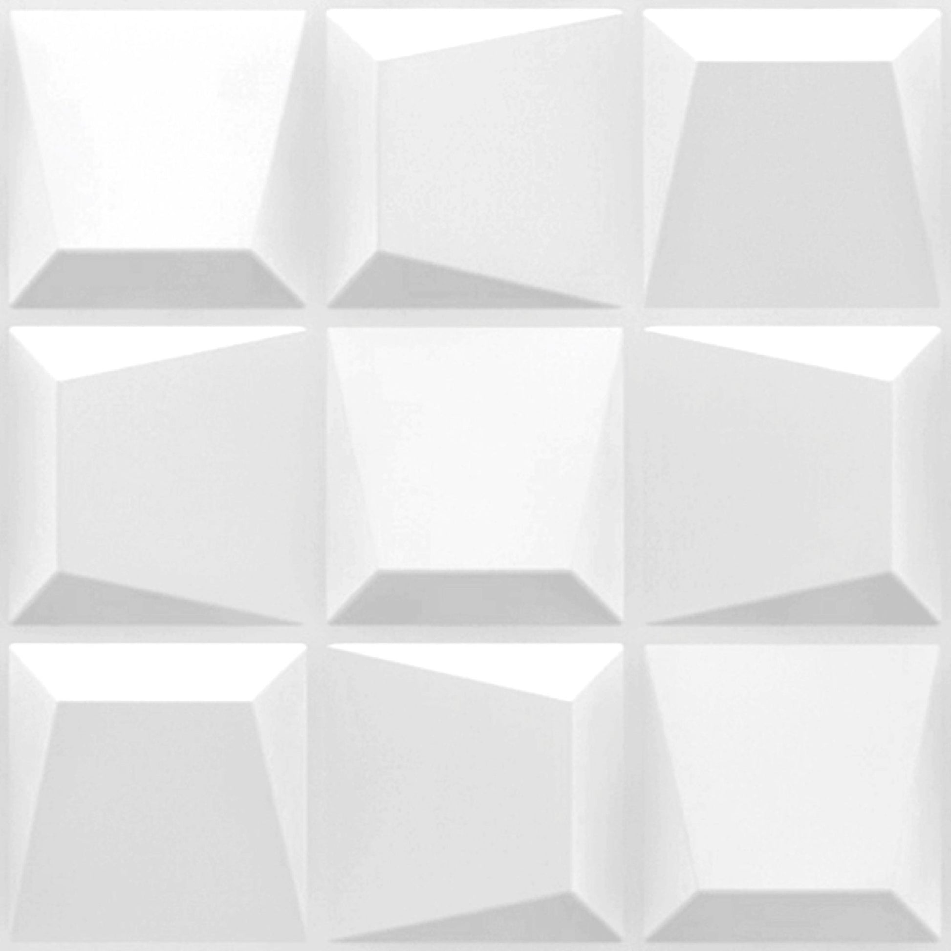 White Cubical Design 3D Wall Panels View-1