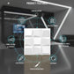 White Cubical Design 3D Wall Panels View-3