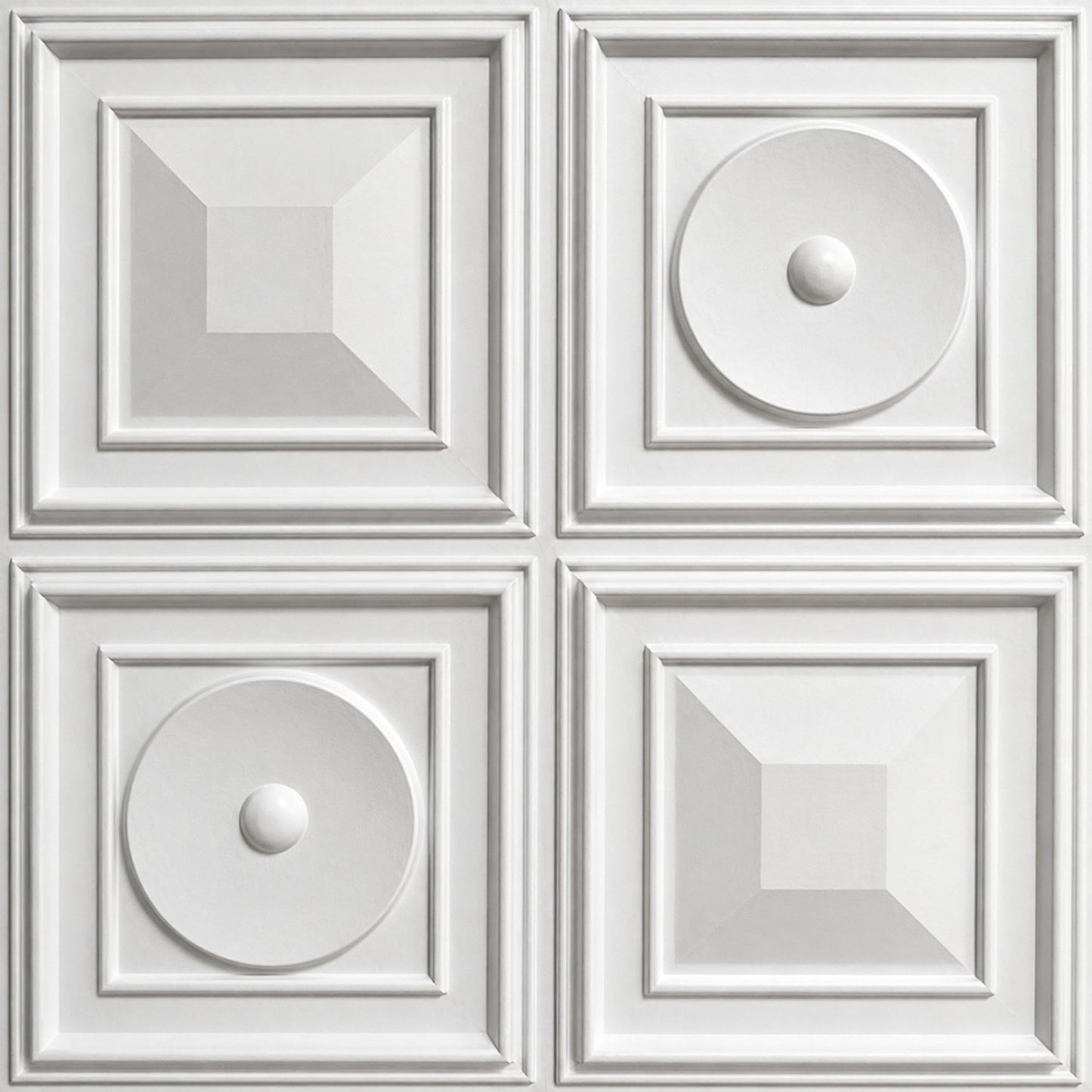 White 3D Wall Panels Dome Design