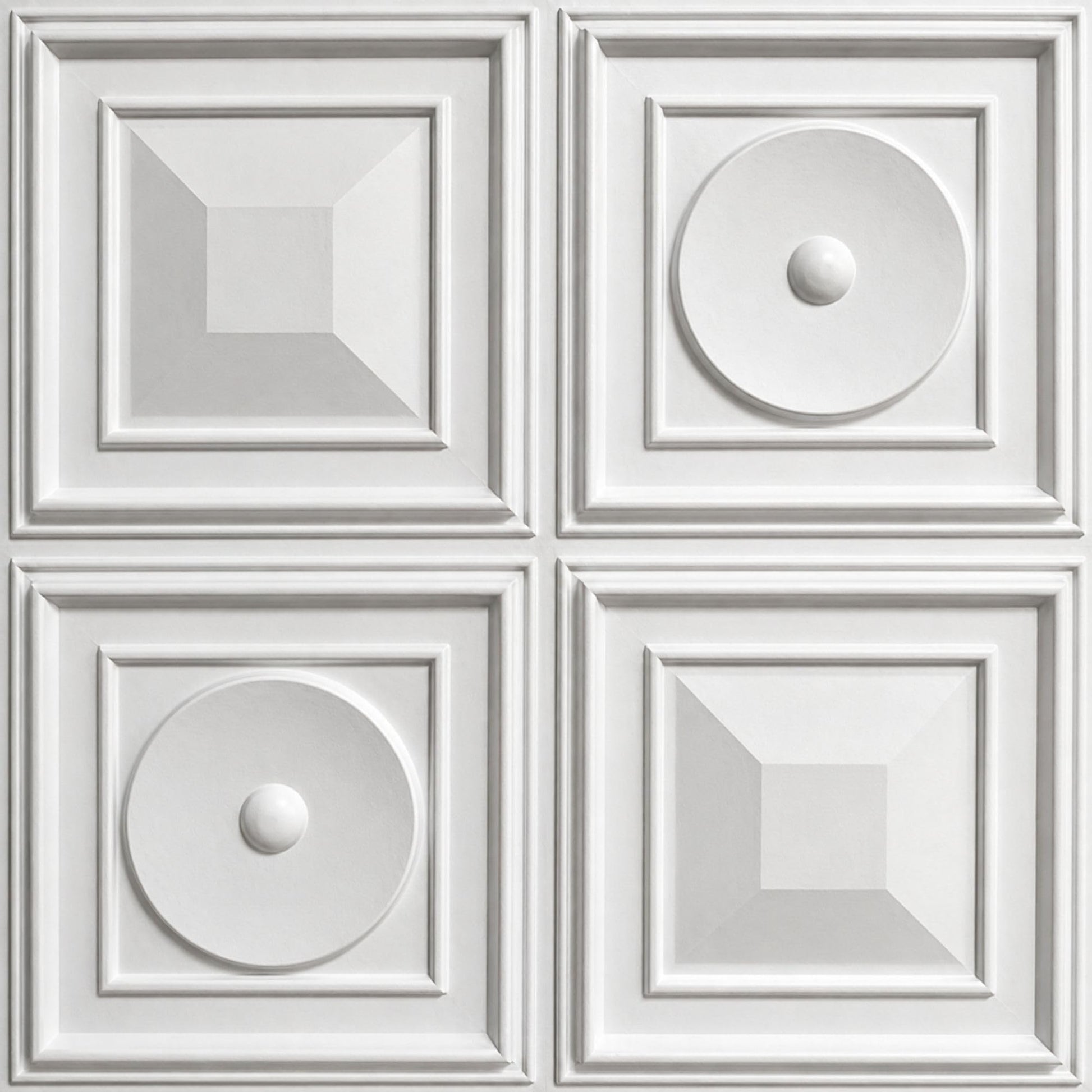 White 3D Wall Panels Dome Design