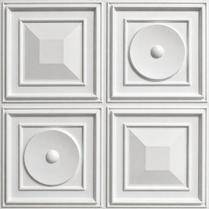 White 3D Wall Panels Dome Design