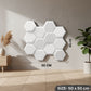 White 3D Wall Panels Hexagon Design-td038