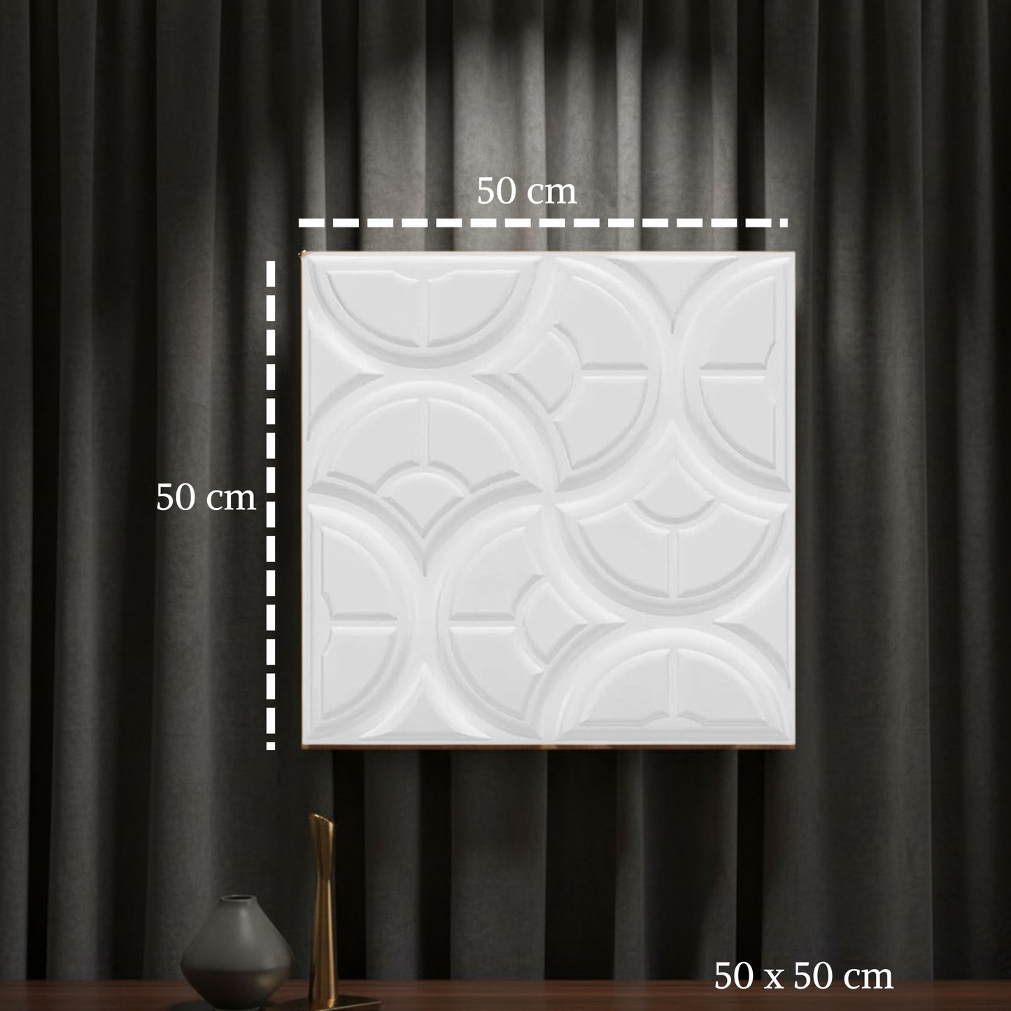 White 3D Wall Panels Luna Design