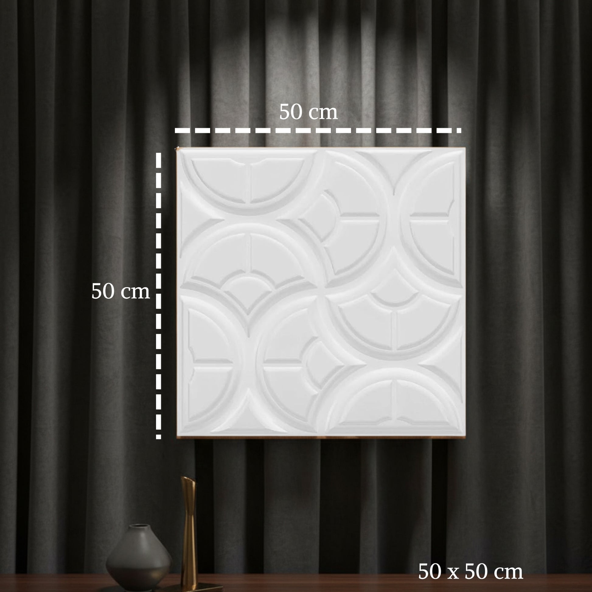White 3D Wall Panels Luna Design