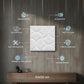 White 3D Wall Panels Luna Design