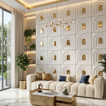 White 3D Wall Panels MR Archi Design
