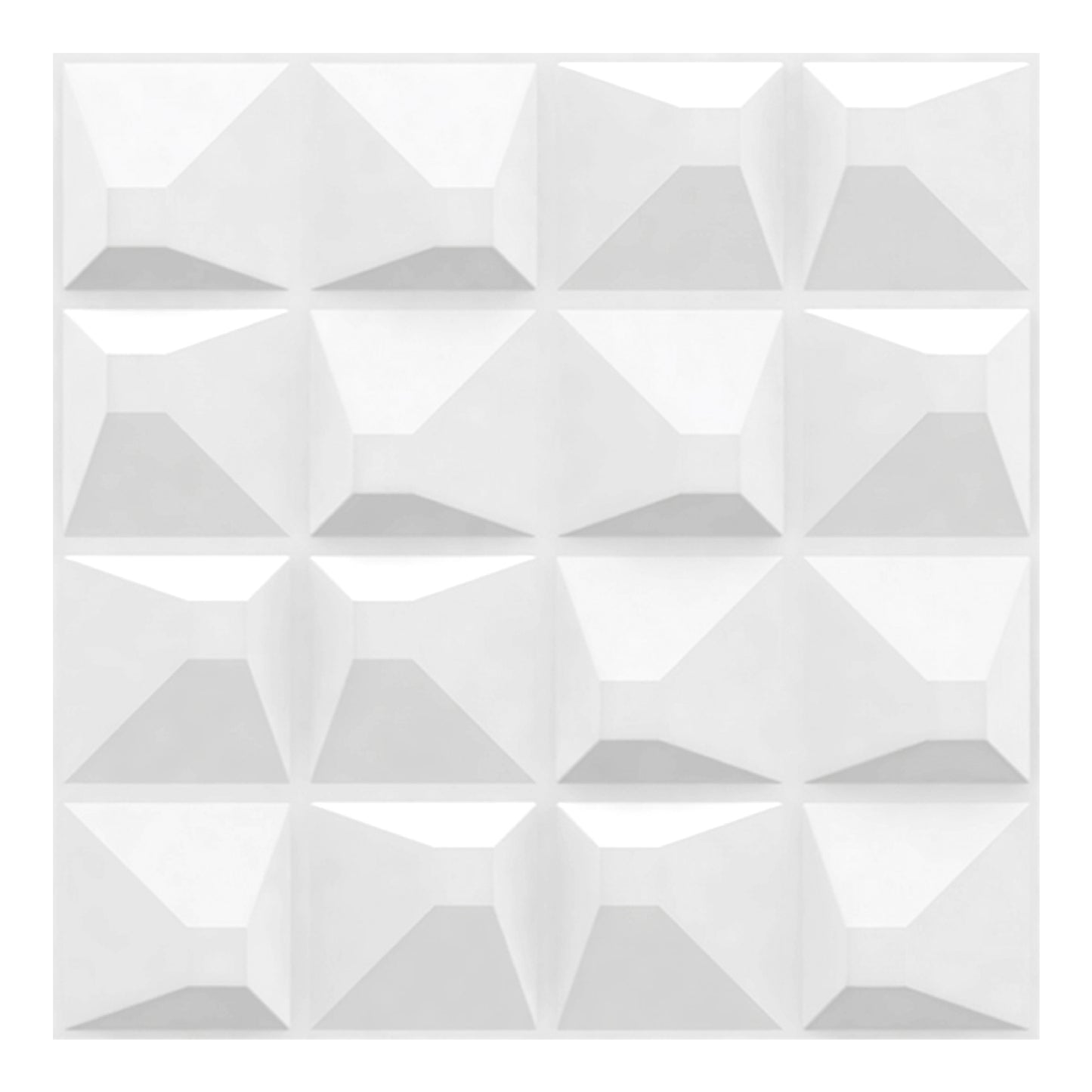 White 3D Wall Panels Pixel Design