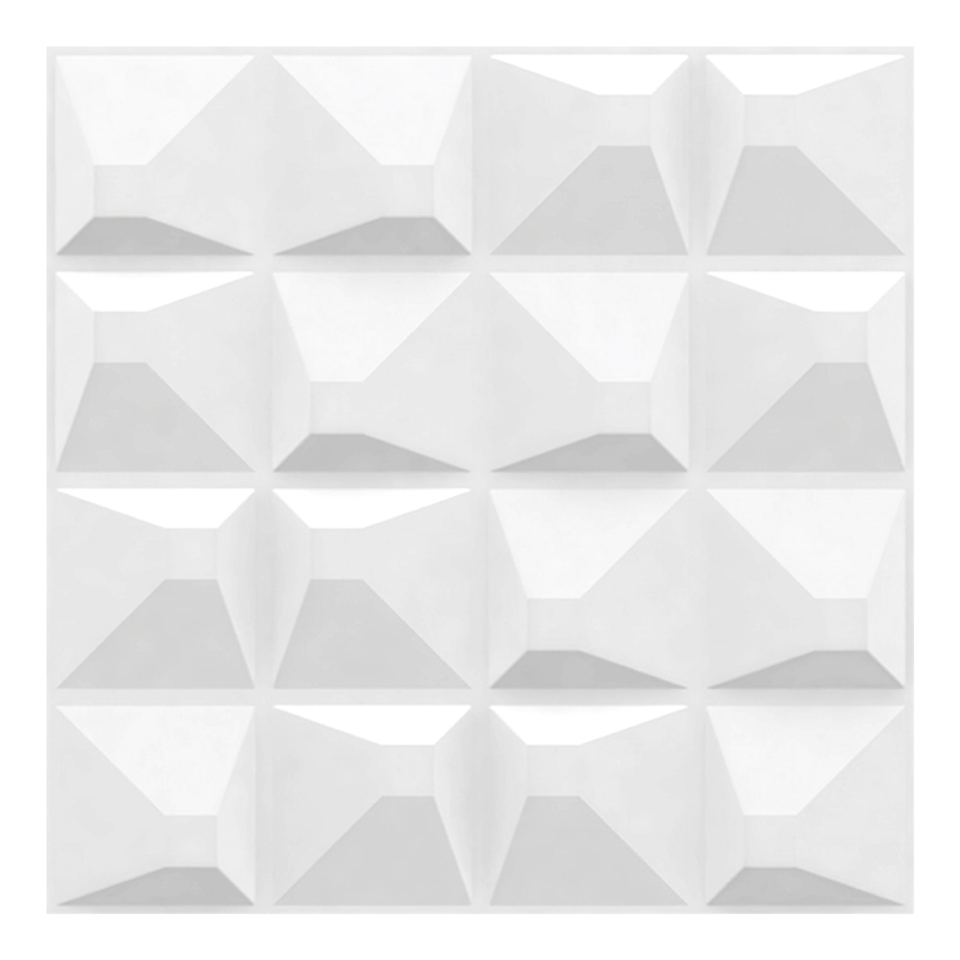 White 3D Wall Panels Pixel Design