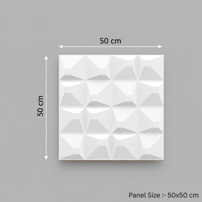 White 3D Wall Panels Pixel Design