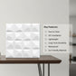 White 3D Wall Panels Pixel Design