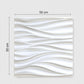 White 3D Wall Panels Wave Design
