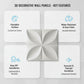 White Butterfly Design 3D Wall Panel Front View