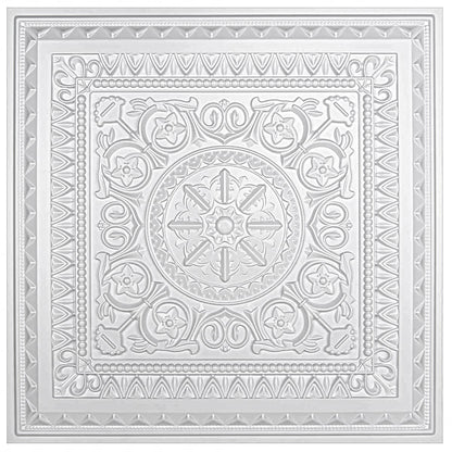 White Floral Design 3D Ceiling Panel