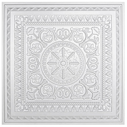 White Floral Design 3D Ceiling Panel
