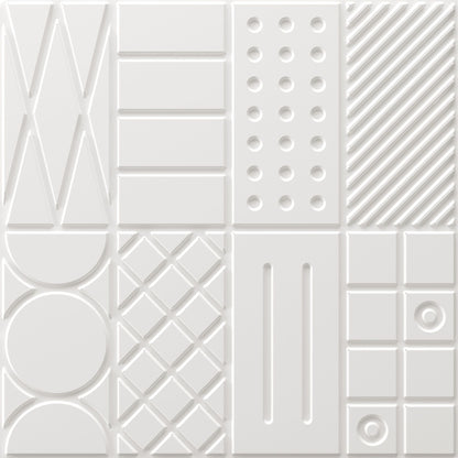 White Self Adhesive Panels Square Design