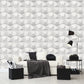 white 3D Wall Panels Small Diamond Design