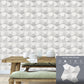 white 3D Wall Panels Small Diamond Design