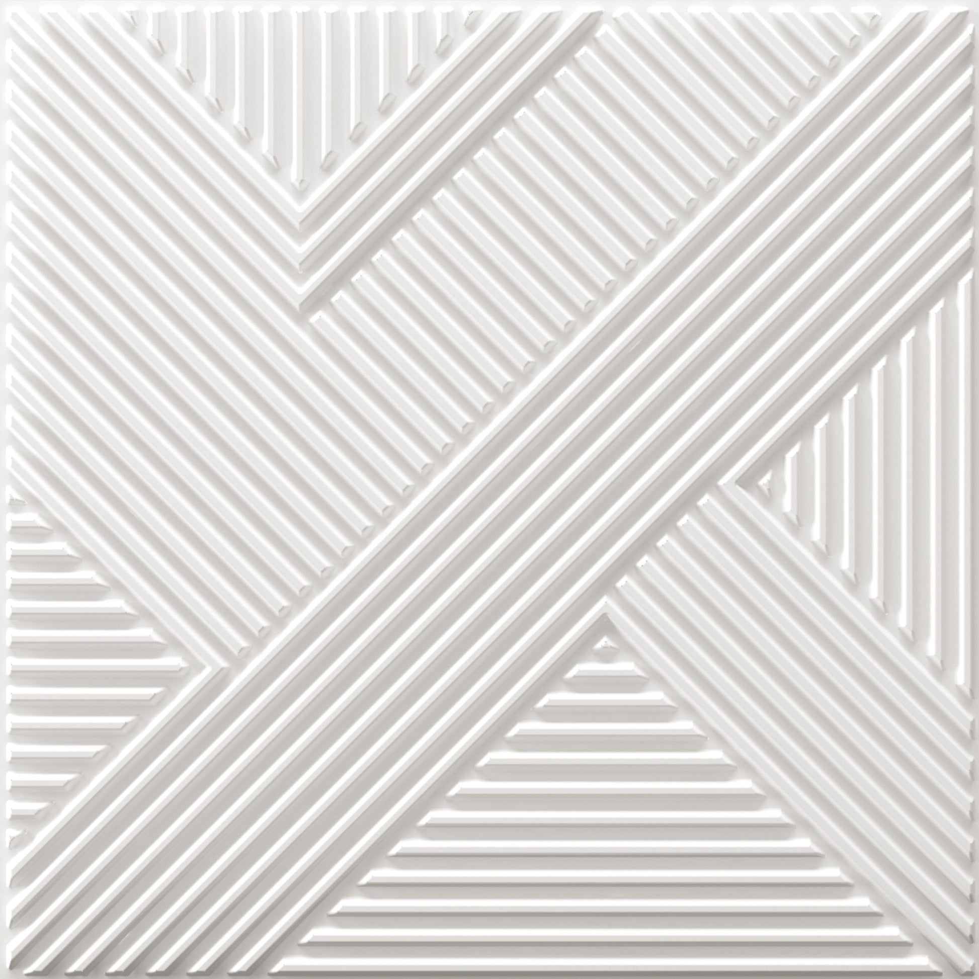 White Self Adhesive Panels Line Abstract Design
