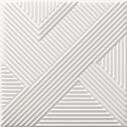 White Self Adhesive Panels Line Abstract Design