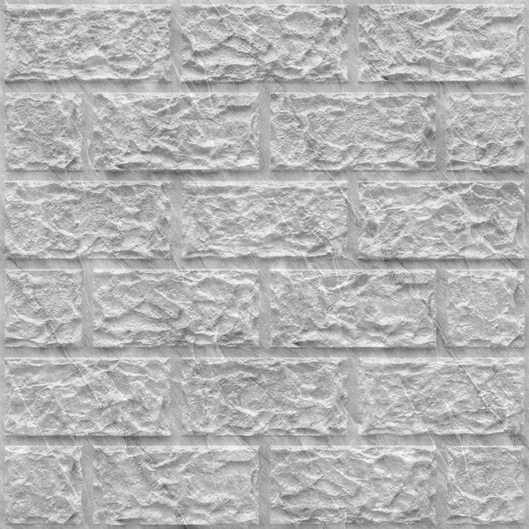 White Marble Self Adhesive 3D Panels Brick Design
