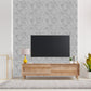 White Marble Self Adhesive Wall Panels Abstract Design