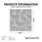 3D Self Adhesive Wall Panel Quarter Circle Design- 50x50cm