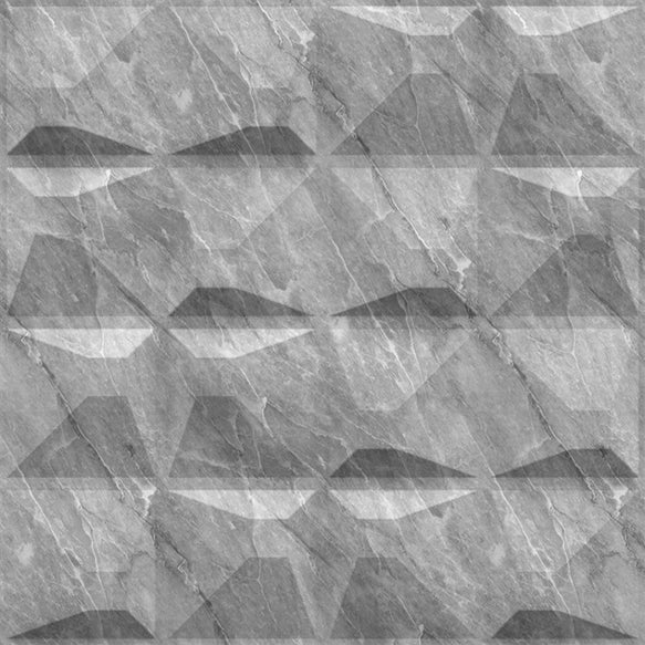 White Marble 3D Wall Panels Pixel Design