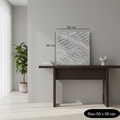 White Marble 3D Wall Panels Swirl Design