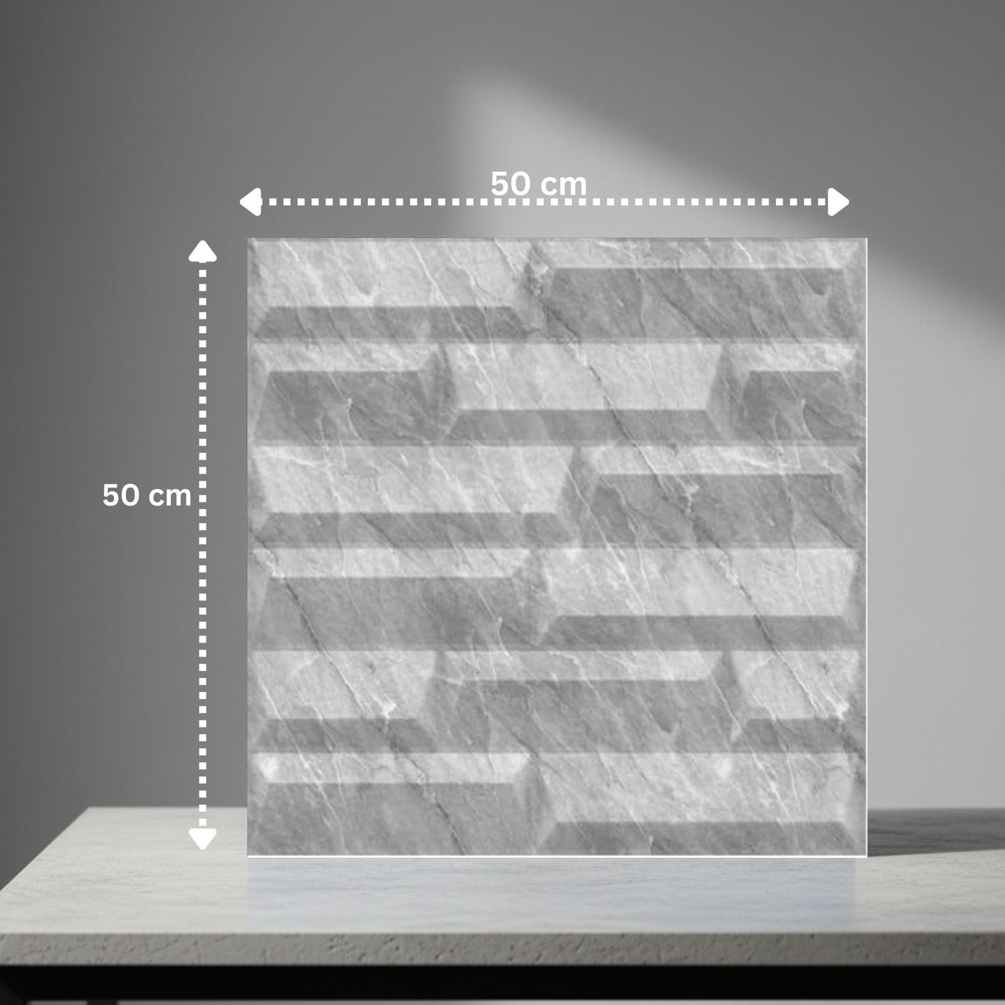 White Marble 3D Wall Panels Vault Design