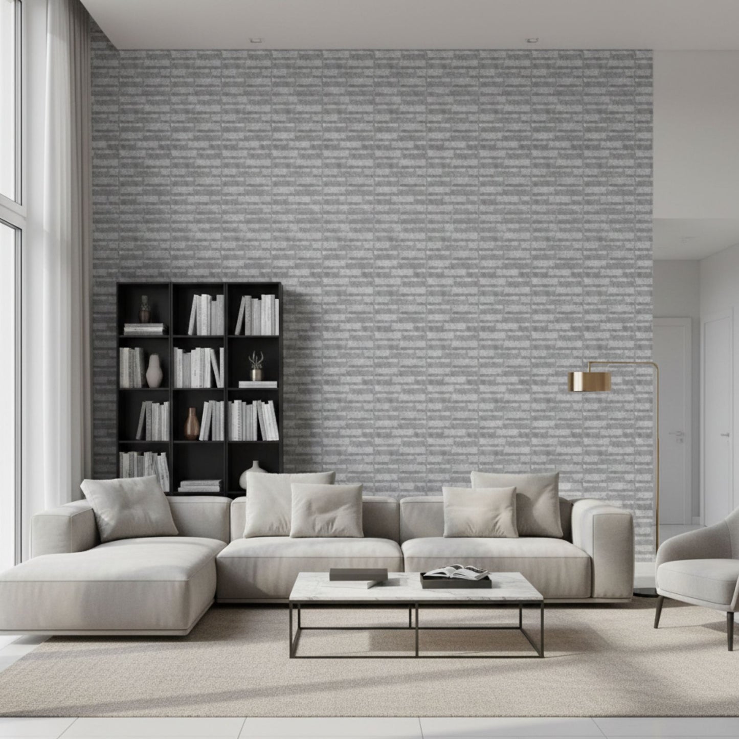 White Marble 3D Wall Panels Vault Design