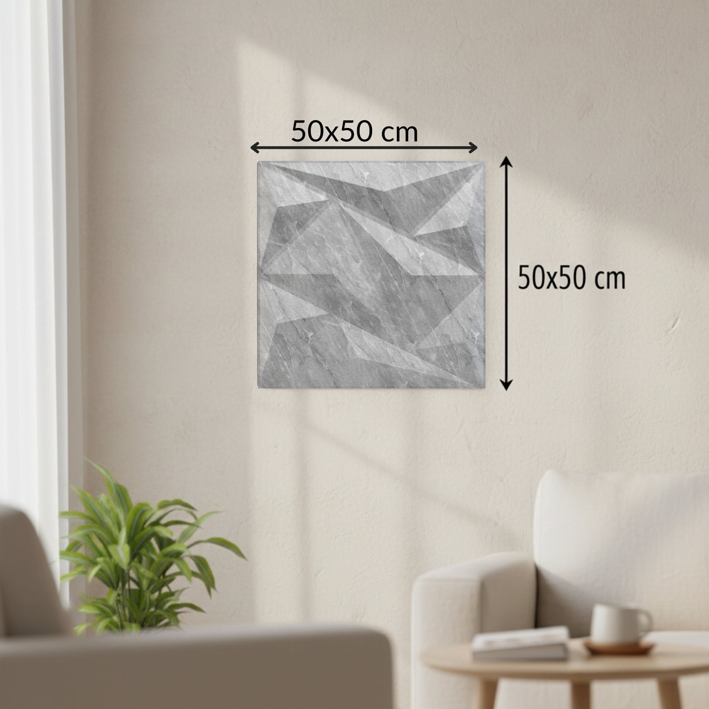 White Marble 3D Wall Panels Alps Design