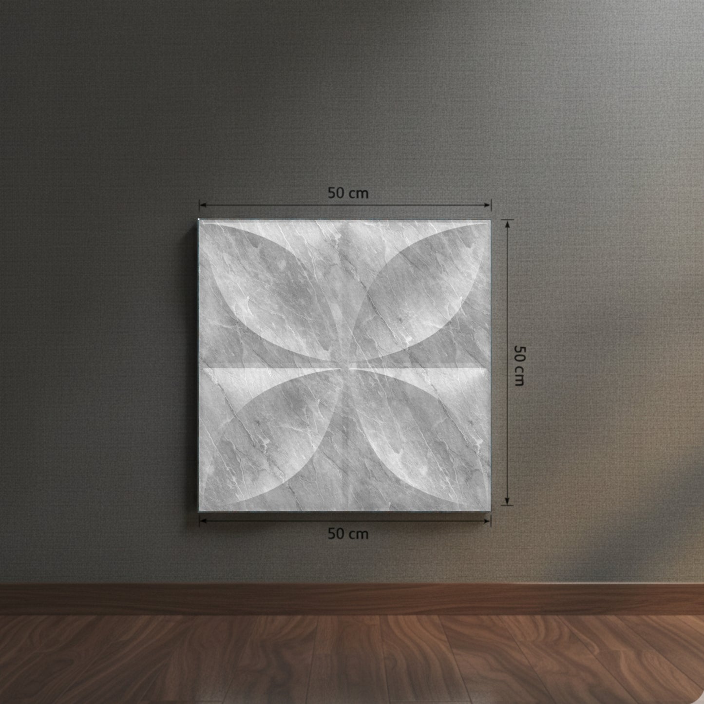 White Marble 3D Wall Panels Butterfly Design